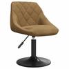 Vidaxl Dining Chair, Brown, Upholstered In Velvet