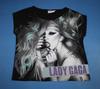 2012 Lady Gaga Shirt Pop Dance Electronic Full Printed Women's Tee UK8 US EUR36