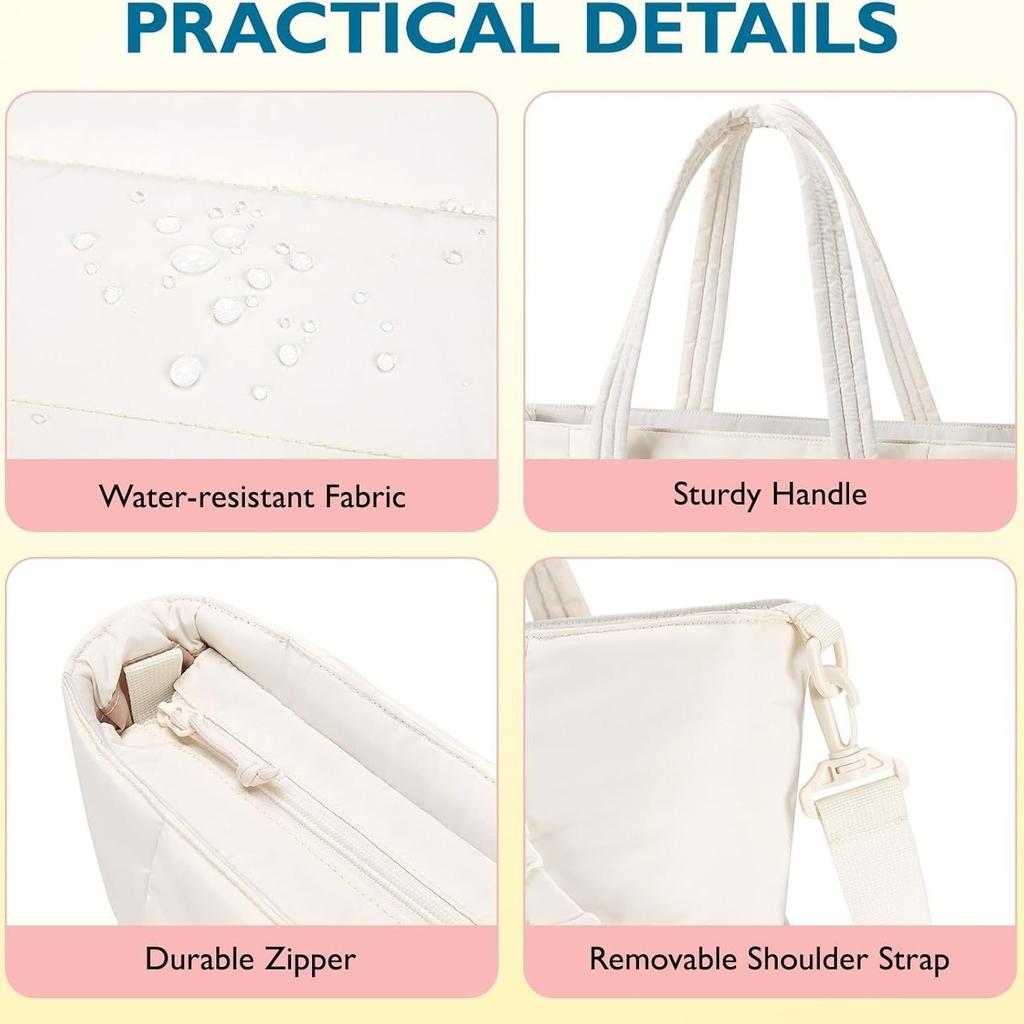 Diaper Bag Tote Bag With Stroller Storage Bag Large Capacity Baby Bag With Diaper Changing Pad Filling Bag
