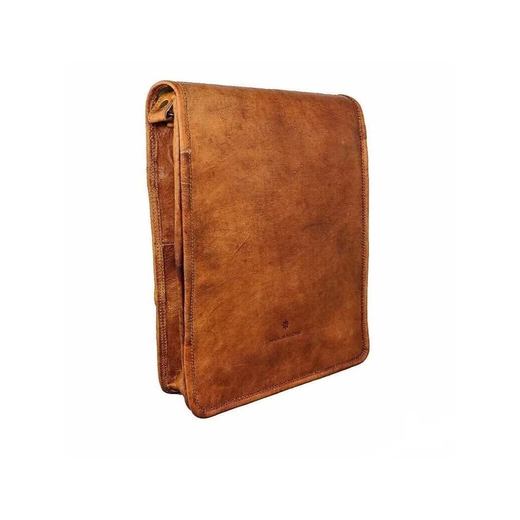 Bag Genuine Leather Men Laptop Messenger Briefcase Satchel Shoulder Useful Gift