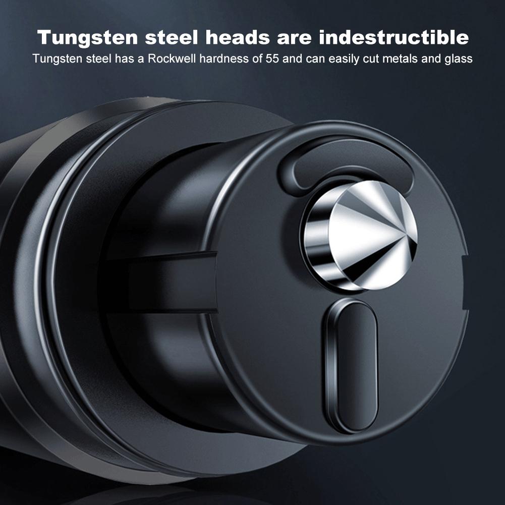 Car Safety Hammer with Glass Base Mini Car Safehammer Seatbelt Cutter Window Glass Breaker Cars Vehicle Escape Tool