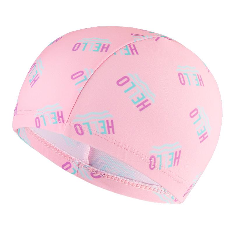 Children's Cartoon Swimming Cap - Comfortable Fabric Swim Hat for Boys and Girls, Ideal for Elementary Students Training In Pools