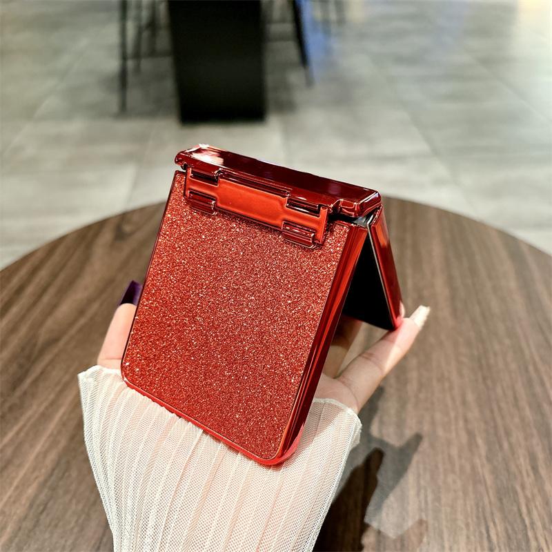 For Samsung Galaxy Z Flip7 5G Case Hinge Protection Rhinestone Glitter PC Phone Cover