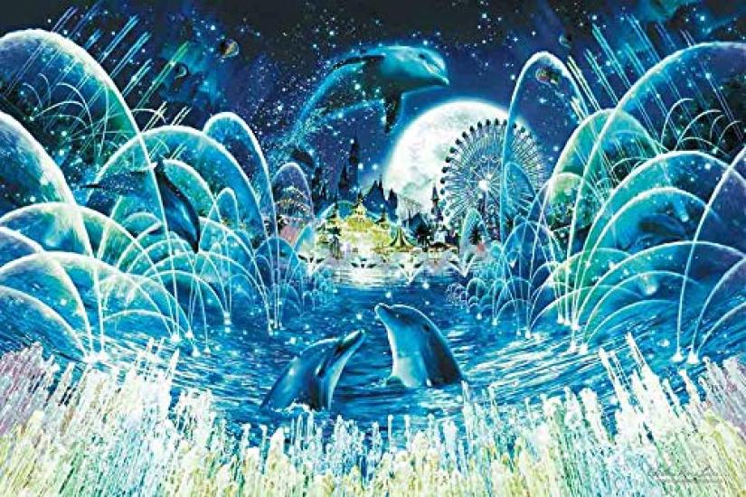 2016 Piece Jigsaw Puzzle Lassen Fountain Magic Very Small Piece X [Glowing Puzzle] (50 75cm)