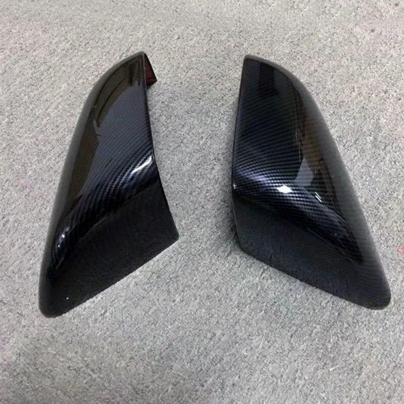 2Pcs ABS Carbon Fiber Side Door Rearview Mirror Cover Trims Car Accessories Fit For Tesla Model X 2016 2017 2018 Accessories