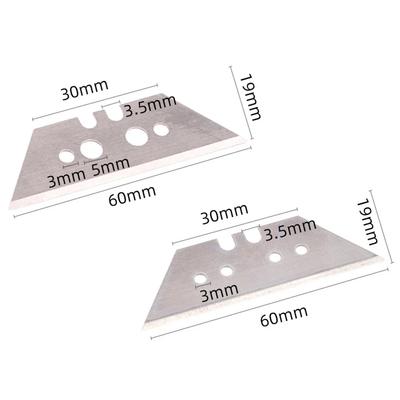 10Pcs Set Trapezoidal Blade Replacement Blade Art Craft Cutter Tool Multifunction T-shaped Hand Cutter Tool Carbon Steel Blade