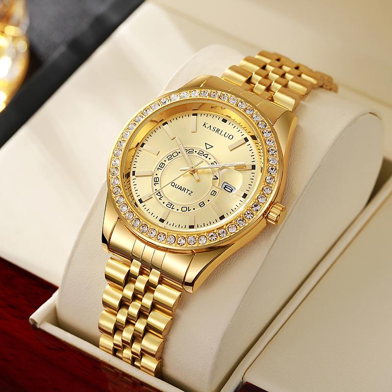 Watch Men'S Elegant Fashion Business Casual Waterproof Watch Luminous Calendar Quartz Watch