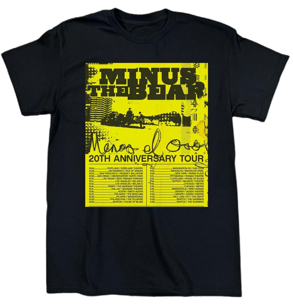 

Hot! Minus The Bear Band Menos El Oso Cotton Black T Shirt S-5XL SE727 Unisex T-Shirt XXXXL
