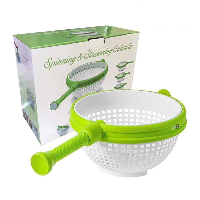 

Colander Salad Spinner Fruit Vegetable Washing Basket Lettuce Spinning Colander Kitchen Gadget Kitchen Tool Kitchen Accessories