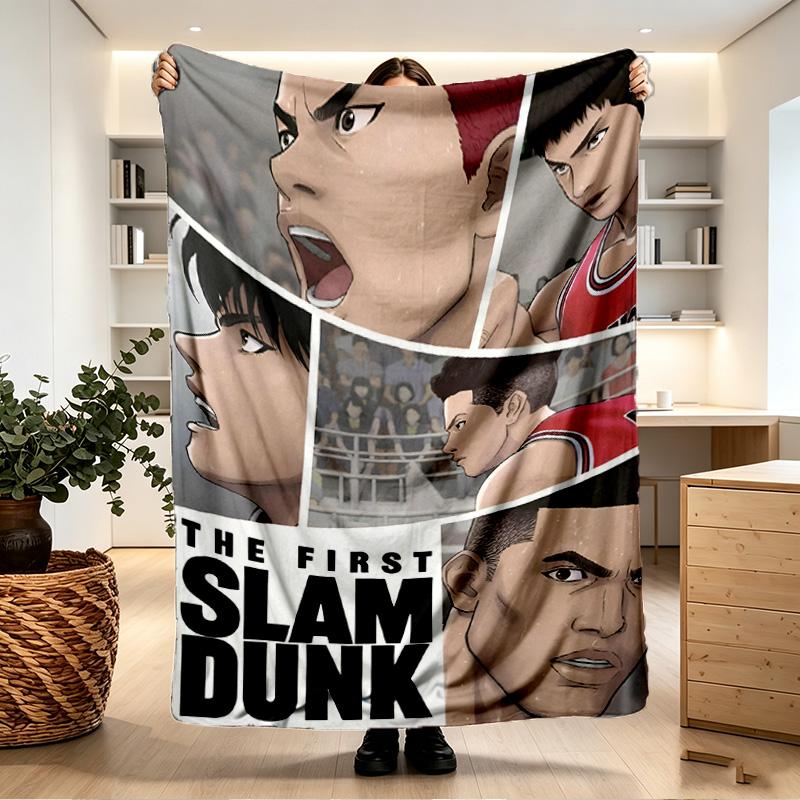 SLAM DUNK Print Blanket - Soft & Comfortable, for Bedroom, Travel, Sofa, Home Decoration - Birthday Christmas Gift for Friend