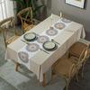 Henggang Nordic-Style Cotton Linen Tablecloth and Table Runner Set for Coffee Tables