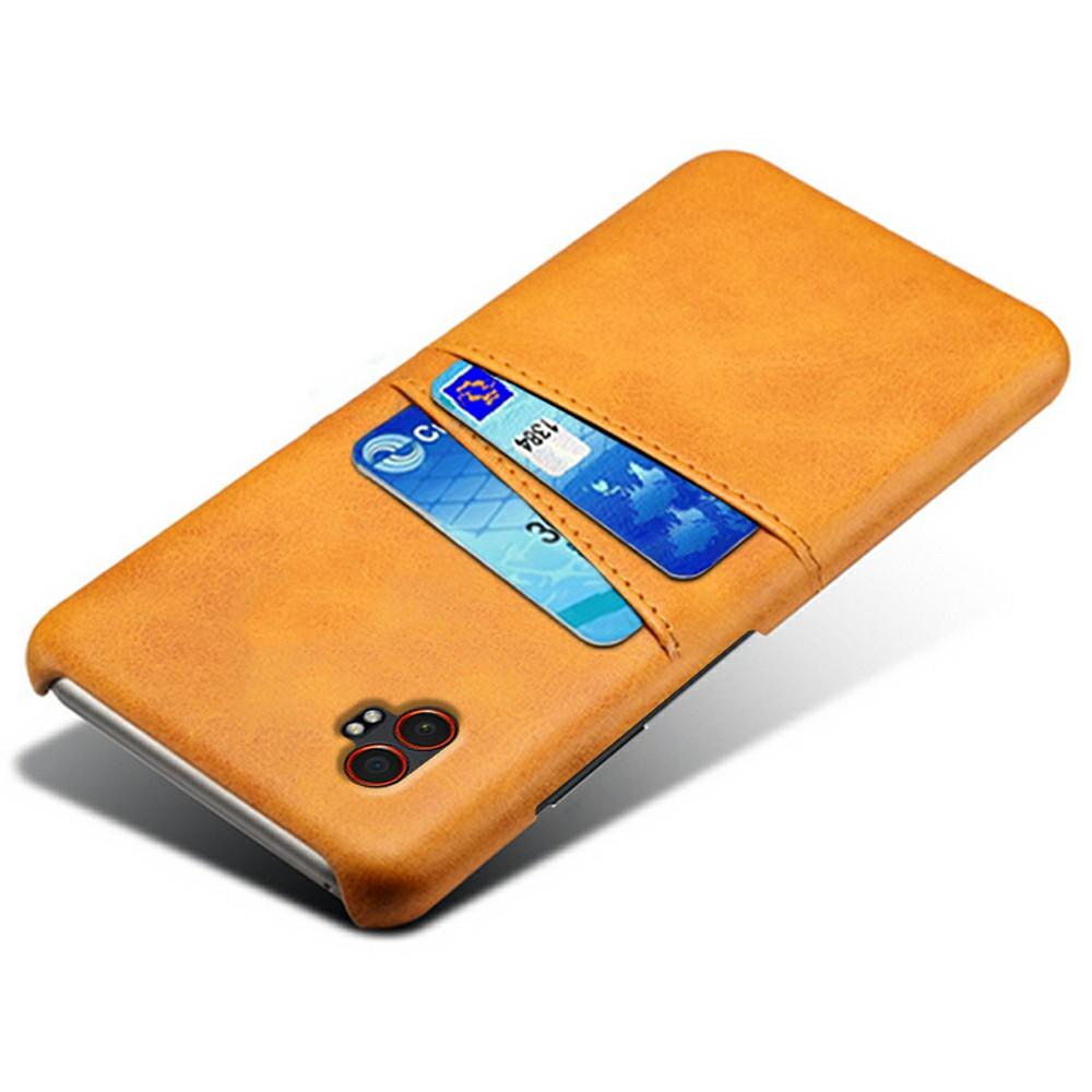 For Samsung Galaxy XCover7 Pro Case Dual Card Slots PU Leather+Hard PC Phone Cover