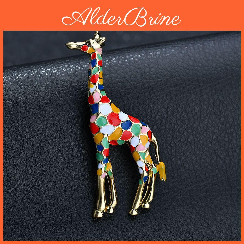Giraffe Women For Enamel Brooches Cute Animal Brooch Pin Fashion Jewelry Gold Color Exquisite Gift
