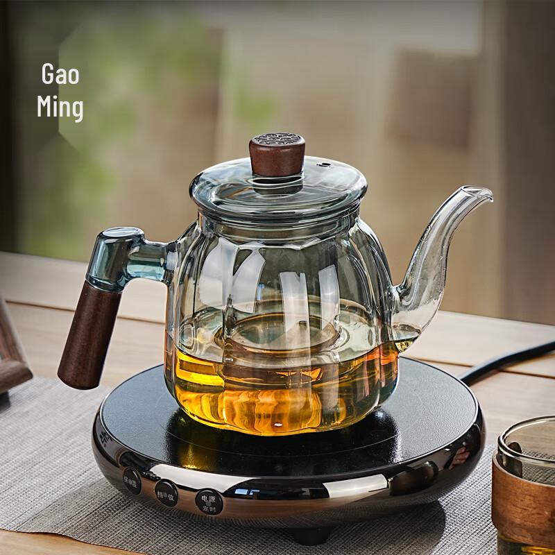 Gaoming 2024 Heat-Resistant Glass Tea Pot with Tea-Water Separator