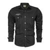 European & American Men's Military Style Cotton Long-Sleeve Shirt for Spring & Autumn