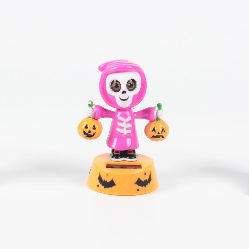 Solar Powered Dancing Halloween Swinging Animated Bobble Dancer Toy Car Decor Boy Girl Handcrafted Gift Birthday Present Party