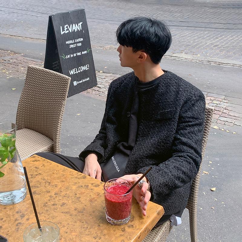Xiaoxiangfeng Men's Loose Casual Jacket Spring and Autumn Korean Style Trendy Slim Lapel Long-sleeved Jacket for Men