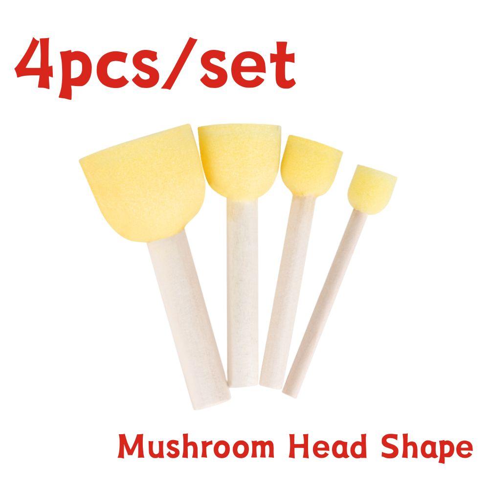 

4pcs Sponge Painting Brush Set, Pattern Texture Foam Roller Brushes, DIY Art Graffiti Stamping Drawing Craft Tools YMY