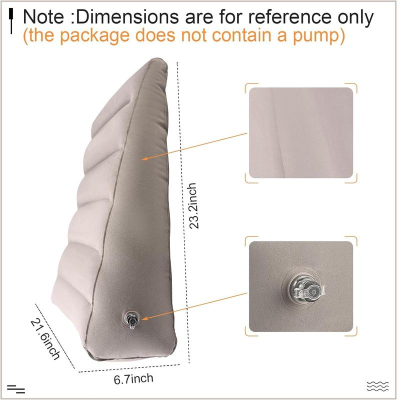 Large Sex Pillow Position Cushion Sex Toys Inflatable Ramp Furniture for Couples Triangle Positioning Deeper Support Wedge Grey