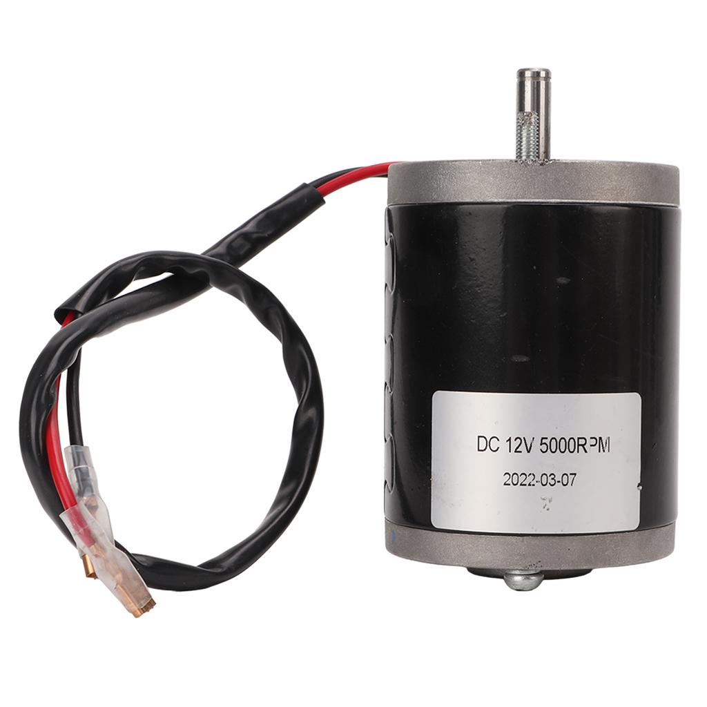 12V 120W Brushed Motor High Speed 5000RPM Small Brushed Motor with D Shaft for Electric Scooters Motorcycles DIY