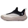 New LiNing Soft Go Anti Slip And Wear Resistant Breathable Low Top Sports Casual Shoes Men's Gray Black AGLT105-3