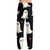 Men's Halloween Print Drawstring Pants Casual Pajama Pants