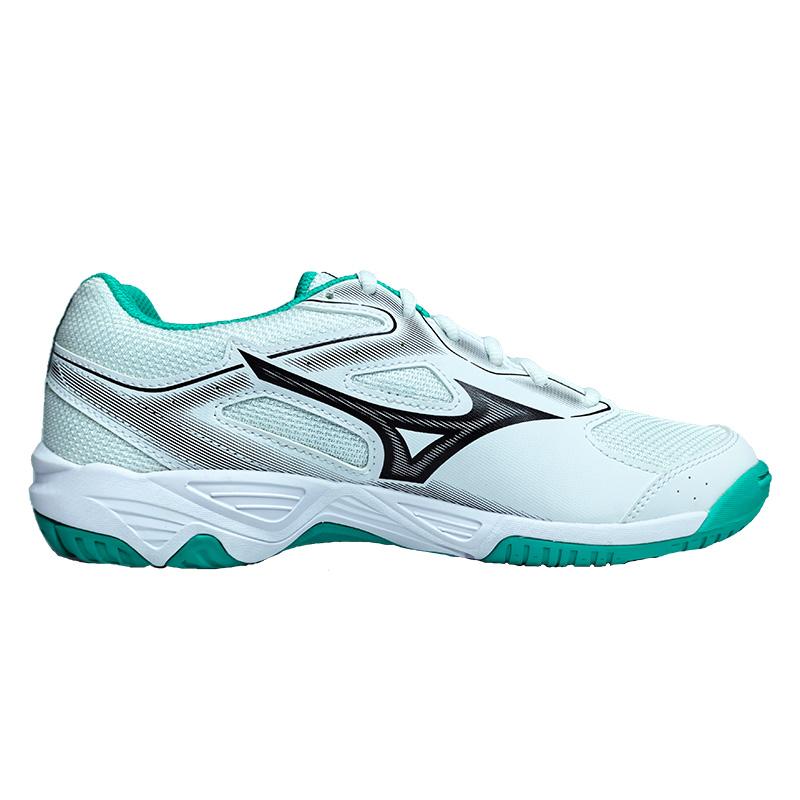 Mizuno Sky Blaster CN Unisex White Black Gold Badminton Shoes 71GA234602