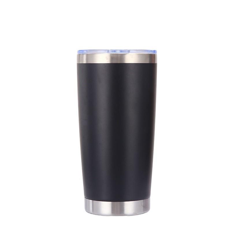 20oz Stainless Steel Car Cup, Double-layer Stainless Steel Thermos Cup, Portable Car Ice-cold Cup