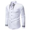 Spring New Fashion Men's Long Sleeve Shirt Men European and American Palace Embroidered Shirts Male Casual Social Wedding Party