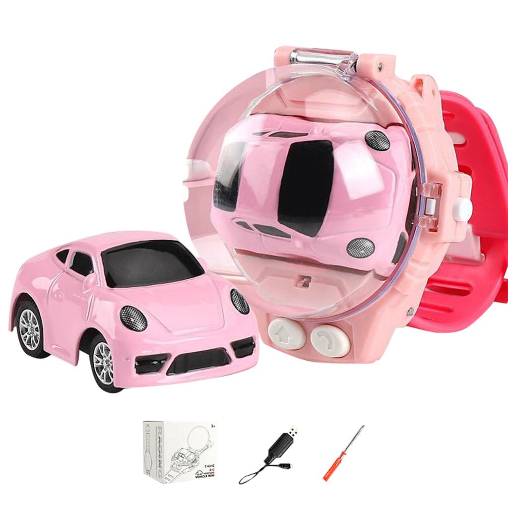 2022 New  Remote Control Car Watch Toys, Watch Car Toys, 2.4 GHz Racing Car Watch With USB Charging Cartoon RC Small Car Gift For Boys And Girls