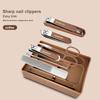 6 PCS Nail Clipper Set Home Nail Clipper Ear Scoop Manicure Tool Splashproof Nail Clipper Travel