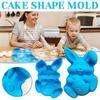 2025 Latest Model  Easter Bunny Egg Mold, Rabbit Shape Baking Mold Chocolate Candy Molds for Chocolate Candy Muffin Cupcakes Jelly Soap Ice Cubes (Bl