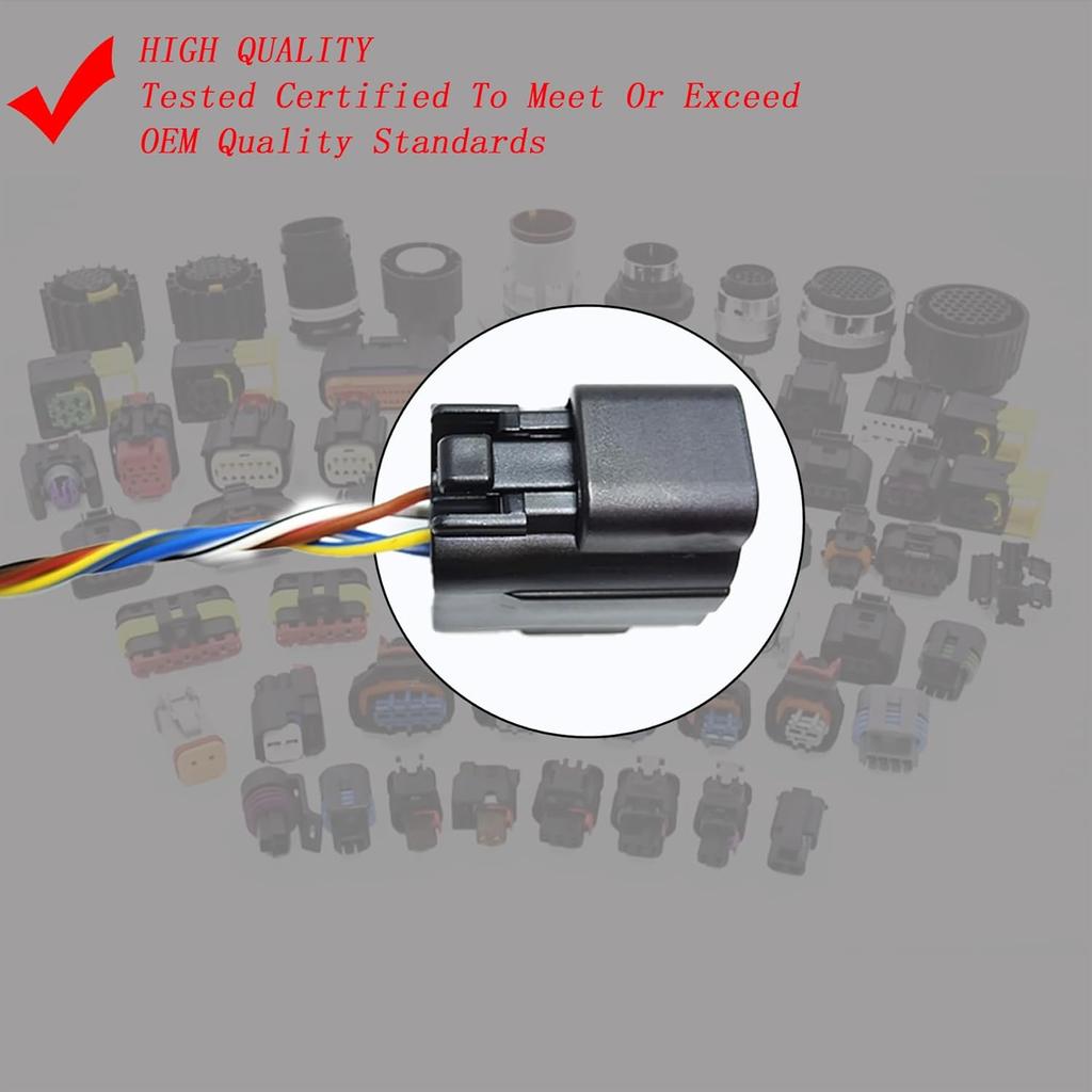 Oxygen Sensor O2 Connector 4 Wiring Harness Pigtail Plug Replacement for Nissan Micra March Note E11 Tiida Qashqai NV200 05-14