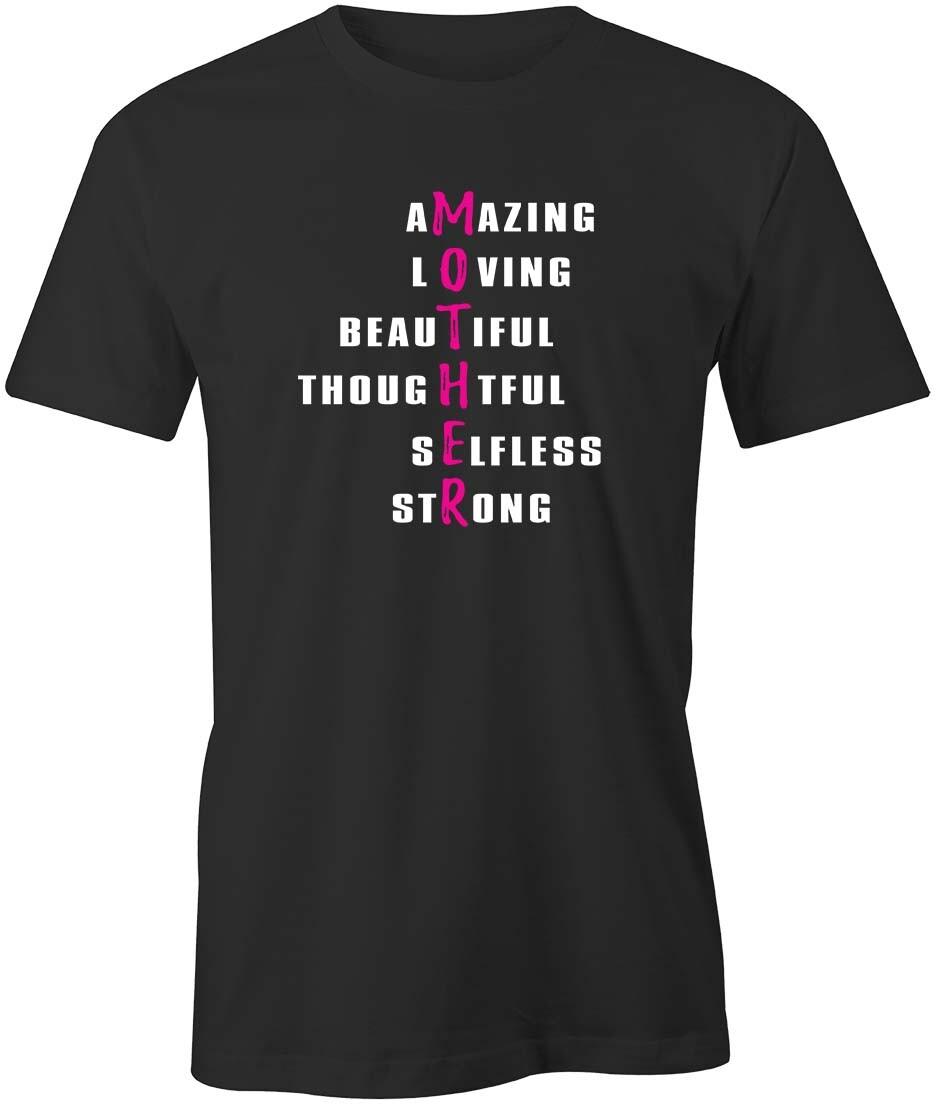 MOTHER AMAZING LOVING TShirt Tee Short-Sleeved Cotton CLOTHING MOM S1BSA12 XXXL