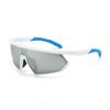 KAMMPT Y2k Sports Goggles Men Mirror Punk Style Outdoor Cycling Sunglasses Trendy Wrapped Round Futuristic Hiking Shades