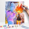 Disney oil painting painting art Elemental movie characters handmade diy painting home decoration gift
