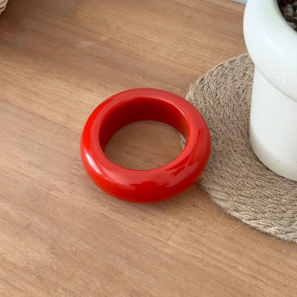 Europe American Style Irregular Wide Bracelet Bohemian Retro  Hand Ring Acrylic Bangle  Gift