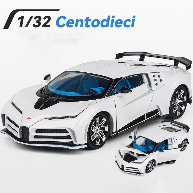 1/32 Bugatti EB110 Centodieci Legierung Automodell Druckguss Spielzeugfahrzeuge Stoßdämpfer Sound und Licht Sammlung Auto Spielzeug Geschenk
