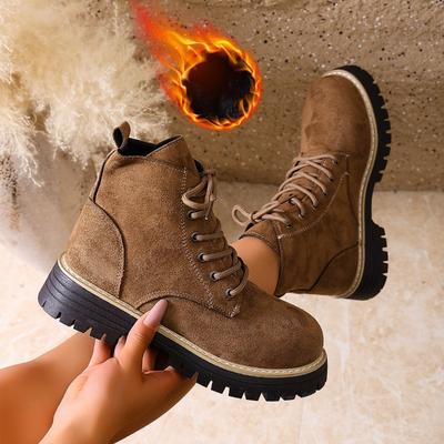 Autumn and Winter Shoes: Thick-soled Boots for Women, Chunk-heeled Ankle Boots, Versatile Mid-calf Boots for Women