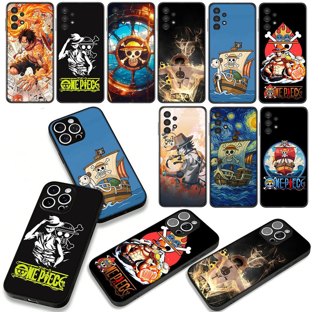Going Merry ONE PIECES Luffy Ace Cover Phone Case for OPPO A18 A16 A17 A38 A54 A40 A60 A80 A78 A79 A57 A55 A96 A15 A53