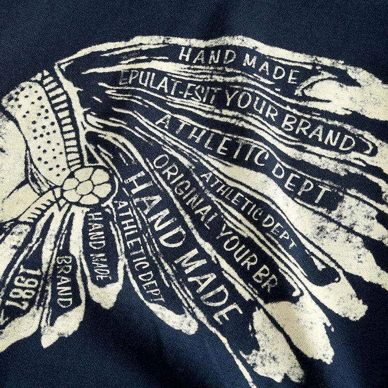 to Japan Pure Cotton Print Spring and Autumn Long Sleeve T-shirt Men's Clothing Casual Loose Export Cattle Goods Bottoming Shirt Trendy Tail Single