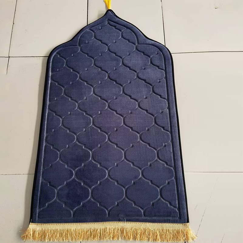 Cross-border Flannel Floor Mat: Irregular Shape, Thick Cushion, Living Room Prayer Carpet