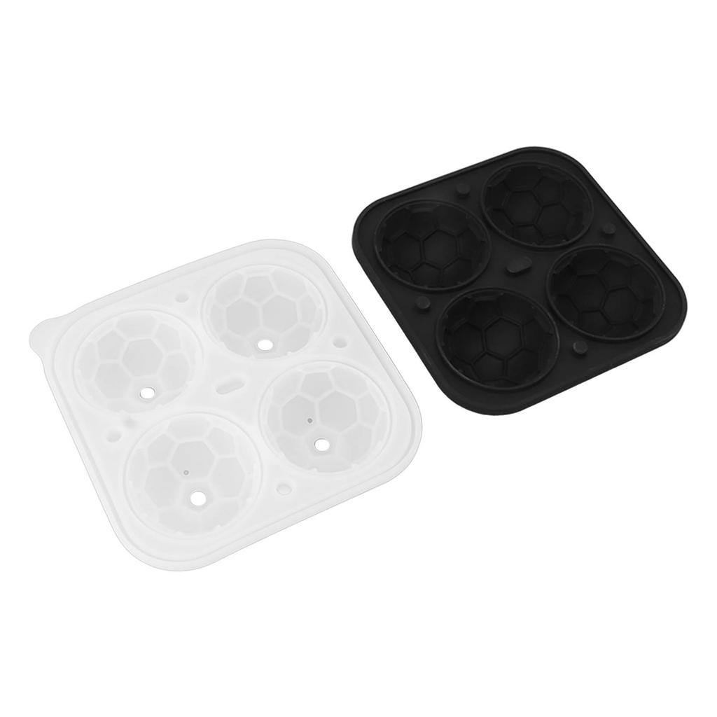 2 Stück Silikon Eiswürfelformen Lustige Formen Runde Kugelform für Whiskey Cocktails Spieltag