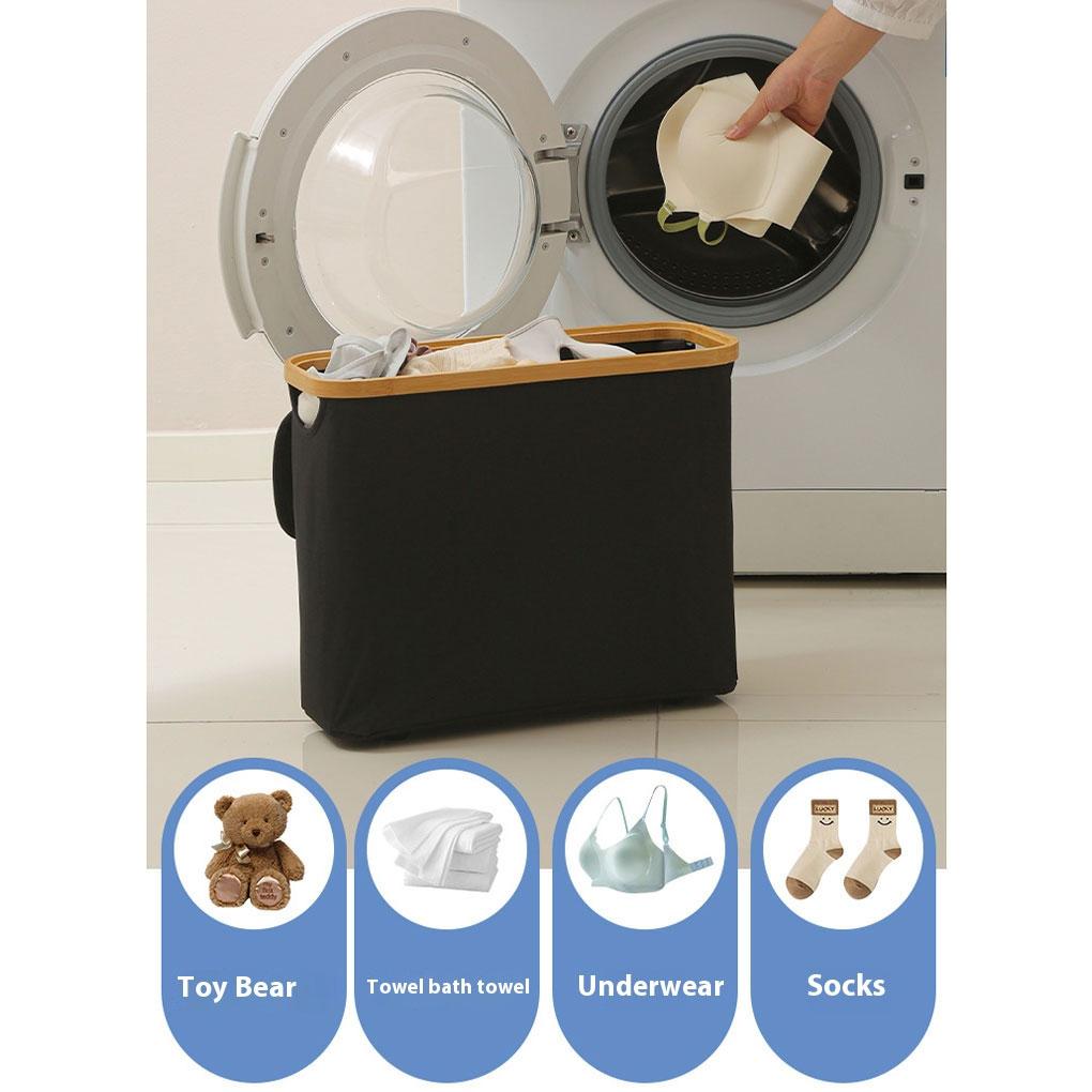 Atmungsaktiver Stoffbezug, leicht und langlebig, Schmutzwäschekorb, Aufbewahrungsorganisation für die Küche