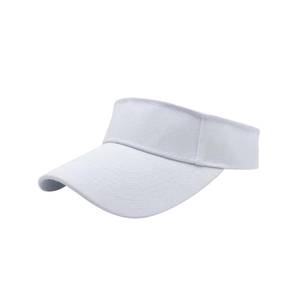 AI-MICH Promotional Multicolor Sun Logo Visor Hat White Plastic Golf Caps Sports Adjustable Visor Hat