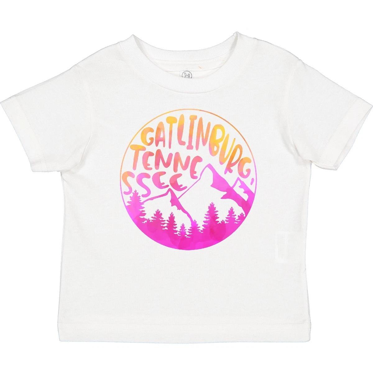 Inktastic Gatlinburg, Tennessee- Mountains In Sunrise Colors Baby T-Shirt State 120