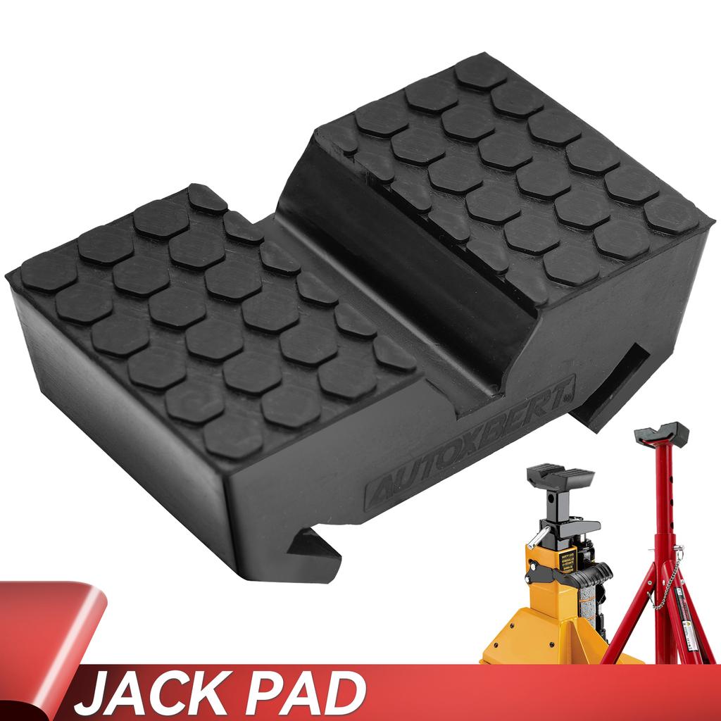 Car Rubber Slotted Jack Stand Pad Pad Bottle Lift Saddle Adapter Repair Tool Frame Stand Rail Pinch Weld Adaptor Rail Protector