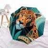 1pc JaguarAutomatic Open/close Folding Umbrella, Compact Portable Travel Umbrella, Perfect Birthday/Holiday, Cute Umbrella y036