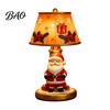 Creative Holiday Displays Christmas Lighted Table Lamp, Santa Claus Reindeer Office Desk Decorations Desktop Ornament for Living Room Bedroom