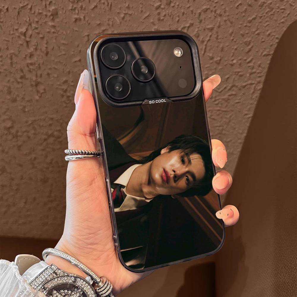 P-Phuwin A-Actor Tangsakyuen Phone Case For iPhone 17,16,15,14,13,12,11,Pro,Max,Plus,E,SE4,Air,Mini Black IMD Box